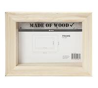 Créviv 575590 Cadre en bois 3D, brun, 18cm x 24cm