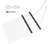 Crevyteg Accessoire robuste pour tracteur ATV/UTV - Herse à chaîne pour nivellement et entretien du sol - Idéale pelouse, jardin, allée gravier - Compatible tondeuse - Taille : 6'x5'