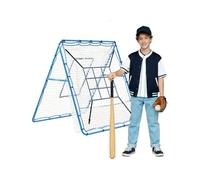 Crevyteg Filet de Rebond Professionnel pour Baseball et Softball 5x4ft - 9 Zones, Double Face, Angle réglable - Idéal entréeînement Lancer/Frappe, Utilisation extérieurérieure ou équipe - Filet