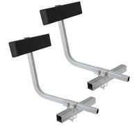 Crevyteg Guide latéral remorque Bateau Type T - Planches moquettées, Installation aisée sur remorques à Poutre Haute, Fixation U Incluse - Lot de 2 - Blanc, Type T, 30×23 cm