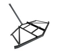 Crevyteg Herse de nivellement pour allée en gravier - Acier robuste, 2 barres réglables, idéale ATV, UTV, tracteur de pelouse, accessoire de tondeuse - Taille : 66 pouces