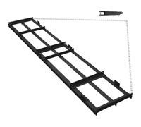 Crevyteg Herse traînée lourde pour tondeuse, quad, ATV/UTV/tracteur - Niveleuse de gravier et d'allée à chaînes réglables - Parfaite pour sable, terre, foin et entretien des pâturages - Accessoire