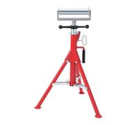 Crevyteg Support électrique robuste réglable 2500 lbs - Support à rouleaux pliable pour tuyaux - Hauteur 76-117 cm - Idéal soudure, menuiserie, construction - Acier durable - Spécifications : 30-46in