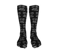 Crew Chaussette Je Ne Veux Pas Être Impoli, Mais Ferme-La Et Va Te Faire Foutre. Unisexe Chaussettes Habillées Confort Chaussette Femme Pour Entraînement Cyclisme Adulte 50Cm