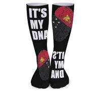 Crew Chaussette Papouasie-Nouvelle-Guinée, C'Est Mon Adn Unisexe Chaussette Homme Doux Chaussettes De Travail Pour Hiver Entraînement Course 50Cm