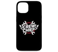 Crew Chief Racing Pit Crew Wrenches Checkered Flag Coque pour iPhone 13