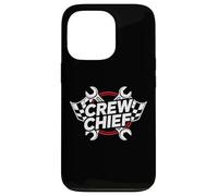 Crew Chief Racing Pit Crew Wrenches Checkered Flag Coque pour iPhone 13 Pro