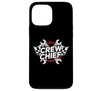 Crew Chief Racing Pit Crew Wrenches Checkered Flag Coque pour iPhone 13 Pro Max