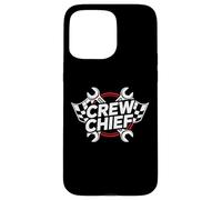 Crew Chief Racing Pit Crew Wrenches Checkered Flag Coque pour iPhone 15 Pro Max