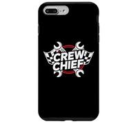 Crew Chief Racing Pit Crew Wrenches Checkered Flag Coque pour iPhone 7 Plus/8 Plus