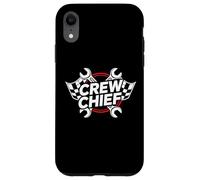 Crew Chief Racing Pit Crew Wrenches Checkered Flag Coque pour iPhone XR