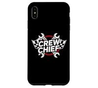 Crew Chief Racing Pit Crew Wrenches Checkered Flag Coque pour iPhone XS Max