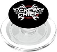 Crew Chief Racing Pit Crew Wrenches Checkered Flag PopSockets PopGrip pour MagSafe