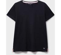 Crew Clothing Crew Clothing Black Perfect Slub 100% Cotton T-Shirt