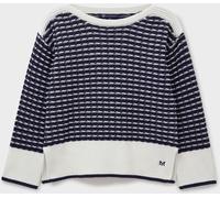 Crew Clothing Crew Clothing Blue Emilia Textured Stitch Cotton Jumper