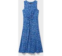 Crew Clothing Crew Clothing Blue Flora Sleeveless Twist Front Jersey Dress Blue 40