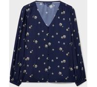 Crew Clothing Crew Clothing Blue Lola Tie Back Daisy Print Top