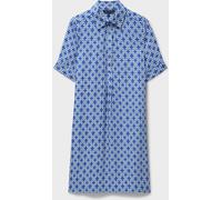 Crew Clothing Crew Clothing Company Blue Leah Geo Print Shift Shirt Dress Blue 14
