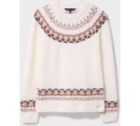 Crew Clothing Crew Clothing Natural Crew Neck Yoke Fair Isle Jumper