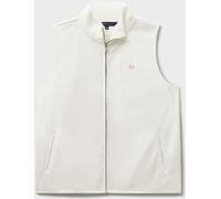 Crew Clothing Crew Clothing Natural Micro Fleece Zip Curved Edge Gilet
