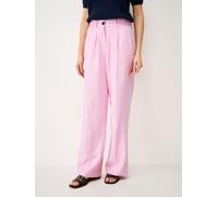 Crew Clothing Crew Clothing Pink Linen Blend Wide Leg Trousers