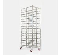 crew-cut Chariot de refroidissement de boulangerie pour poêles alimentaires commerciales, stockage compatible TurboChef 15 casseroles pour usage culinaire