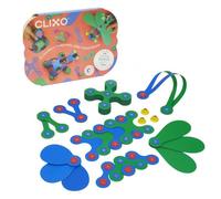 Jeu de construction magnétique Clixo Crew Pack 30 pièces Vert et Bleu