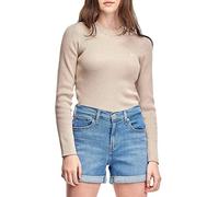 Crew Rib Sweater Femme Cement (Gris) M -
