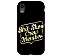 Crew Vintage Shit Show Membre de l'équipe Funny Team Matching Group Coque pour iPhone XR