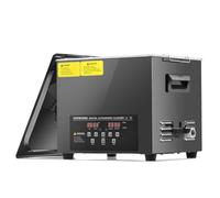 CREWORKS 10L Nettoyeur à Ultrasons 40kHz 240W Bac à Ultrasons Minuterie Chauffage Dégazage Mode-Doux Ultrasonic Cleaner en Acier Titane Noir