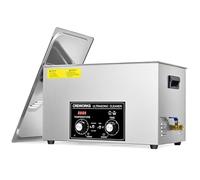 CREWORKS 30L Nettoyeur à Ultrasons Professionnel丨Puissance 600W丨Chauffage 600W丨Minuterie 1-30min丨Mode Dégazage et Mode Doux, Bac à Ultrasons Commercial Machine de Nettoyage Ultrasonique