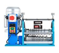 CREWORKS 550W Dénudeur de Câbles Électrique, Dénudeuse pour Fils 1,5-40 mm, Machine à Dénuder Automatique 30m/min avec 11 Canaux 10 Lames