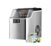 CREWORKS Machine à Glaçons 22kg/24H Ice Maker 160W, 24 Glaçons en 11-20 Minutes Réservoir d’Eau 3,2L Fonction Auto-Nettoyage, avec Pelle et Panier à Glaçons, Portable pour Maison Bureau Bar Restaurant