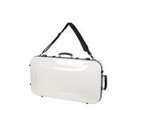 CRF2020 Étui double pour mandoline et violon, Blanc laiteux, Double Mandolin, Mandoline double