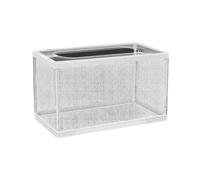 CRFFZ 1 boîte d'élevage flottante transparente pour aquarium, filet d'isolation réglable, installation facile pour pépinière, aquarium, crèche