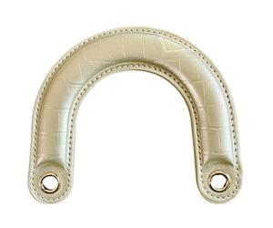 CRFFZ 1 sangle de poignée de sac incurvée confortable et pratique en polyuréthane pour une installation facile pour un usage quotidien et les voyages. Accessoire de sac pour femme, doré
