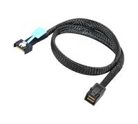 CRFFZ Câble de données PCIe SFF-8654 4I 38P mâle vers SFF-8654 4I 38P mâle avec double blindage transmission pour accessoires serveur ligne de données hôte industrielle