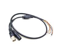 CRFFZ Câble vidéo flexible à 11 cœurs pour caméras de vidéosurveillance avec entrée BNC et câble d'alimentation de contrôle OSD