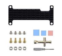 CRFFZ Kit de dissipateurs thermiques en alliage d'aluminium avec tampon thermique, tournevis, tête mâle pour dissipateur thermique W, 2 F en aluminium