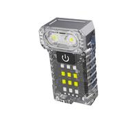 CRFFZ Lampe torche avec clip pour capuchon - Lampe de camping LED pour réparation de voiture, urgences, atelier, lampe torche rechargeable