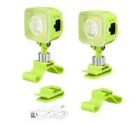 CRFFZ Lot de 2 lampes d'extérieur légères à clipser pour chaussures de camping et course à pied étanches