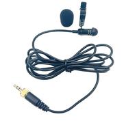 CRFFZ Microphone cravate portable 3,5 mm à clipser pour micro omnidirectionnel clair cravate mains libres microphone de scène