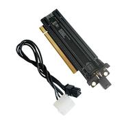 CRFFZ PCIe-Bifurcation X16 vers X8x8 PCIE4.0 X16 1 à 2 Gen4 Carte / 4P Power Port Split Card Extension Adaptateur pour