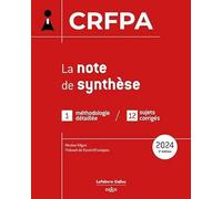 CRFPA 2024 - La note de synthèse
