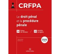 CRFPA 2026 - Le droit pénal et la procédure pénale 3ème édition - Jérémie Dilmi - Dalloz - broché - Scolaire / Universitaire