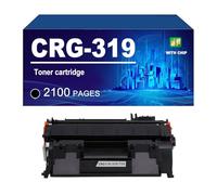 CRG-319 119 719 Cartouche De Toner Compatible pour HP P2030 2035 2035N P2050 2055D 2055N 2055X; LaserJet Pro 400 M401A; pour Canon LBP6300DN LBP6650DN MF5870DNN,Black-1 Pack
