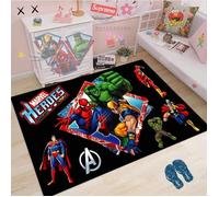 CRg-6577 Tapis Avengers Anime Tapis Salon Chambre Chevet Enfants Miracle Spider Man À Motifs Pad Garçon Cham Taille:40x60cm