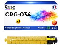 CRG034 CRG-034 034 9451B001 toner compatible pour Canon i-SENSYS MF 810 Cdn MF 820 Cdn Jaune avec puce 7300 pages