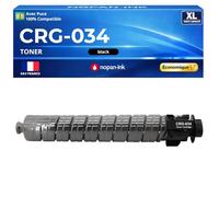 CRG034 CRG-034 034 9454B001 Toner Compatible pour Canon i-SENSYS MF 810 CDN MF 820 CDN imageRUNNER C 1225 IR-C 1225 If Noir Haute capacité avec Puce 12000 Pages qualité bureautique fiable