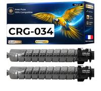 CRG034 CRG-034 034 9454B001 Toners compatibles pour Canon i-SENSYS MF 810 CDN MF 820 CDN imageRUNNER C 1225 IR-C 1225 If Noir Haute capacité avec Puce 2 x 12000 Pages